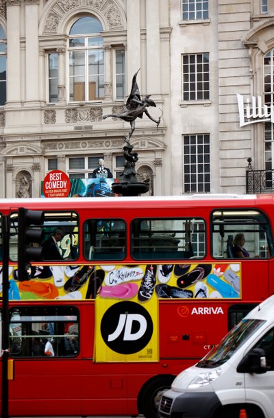 Czerwony autobus londyński, Piccadilly (zdjęcie) autorstwa Unbekannt