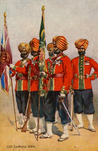Pułk 15 Ludhiana Sikhs autorstwa Unbekannter Künstler