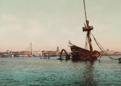 Restos del USS Maine, Hawana (zdjęcie) autorstwa Unbekannt