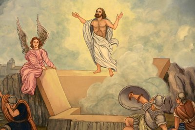 Ressurreição de Cristo, Eglise Saint-André, Domancy (foto)polonês autorstwa Unbekannter Künstler