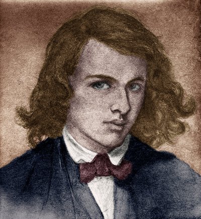 Rossetti, Dante Gabriel lub Gabriel Charles Dante Rossetti - angielski poeta, malarz i tłumacz 1828-1882. Autoportret w młodości. autorstwa Unbekannter Künstler
