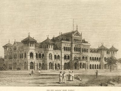 Royal Alfred Sailors Home, Bombaj ok. 1900 r. (rycina) autorstwa Unbekannter Künstler