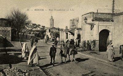 Rue Rouamzine w Meknes, Maroko autorstwa Unbekannter Künstler