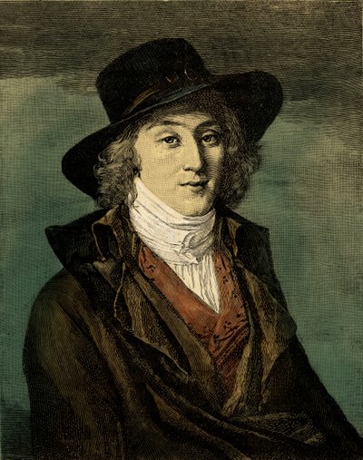 Saint-Just - portret autorstwa Unbekannter Künstler