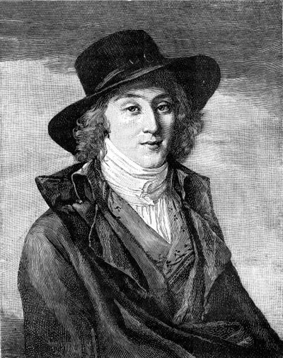 Saint-Just - portret autorstwa Unbekannter Künstler