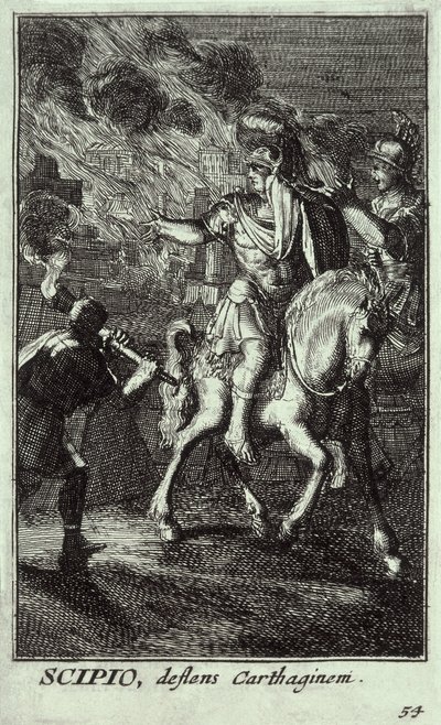 Scypion Afrykański Młodszy (185-129 p.n.e.) (rycina) autorstwa Unbekannter Künstler