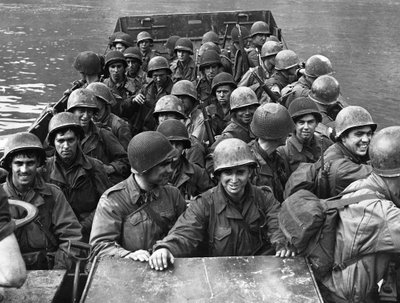 II wojna światowa (1939-1945) - II wojna światowa (II lub II wojna światowa): Boppard koło Koblencji (Niemcy) 22 marca autorstwa Unbekannt