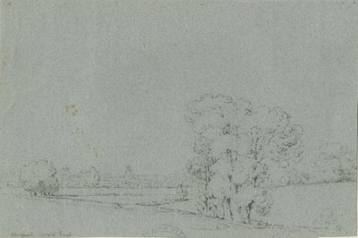 Stafford - North East View: rysunek ołówkiem, nd [?XIX wiek] autorstwa Unbekannt
