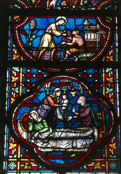 Witraż katedry Notre Dame w Tournai, Belgia (witraże) autorstwa Unbekannter Künstler