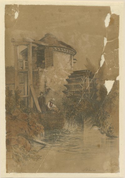 Stoke-upon-Trent - Boothen Mill: przyciemniana litografia, 1839 autorstwa Unbekannt