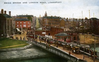 Swing Bridge i London Road, Lowestoft autorstwa Unbekannter Künstler