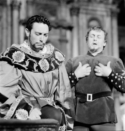TEATR LA FENICE: OTELLO (Othello) - ŚPIEWACZE OPERY MARIO DEL MONACO - PALAZZO DUCAL - WENECJA - 1960 autorstwa Unbekannt