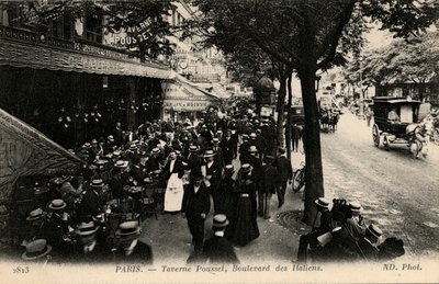 Taverne Pousset, Boulevard des Italiens, Paryż autorstwa Unbekannter Künstler