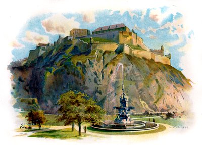 Castle Rock w Edynburgu autorstwa Unbekannter Künstler