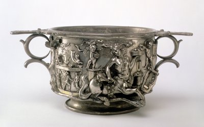 Kielich Centaura, Gallo-Roman, ze skarbu Berthouville, ok. II-III wne (srebrny) (patrz 107979) autorstwa Unbekannt
