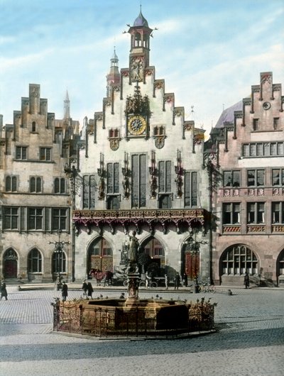 Ratusz we Frankfurcie nazywa się Römer autorstwa Unbekannter Künstler