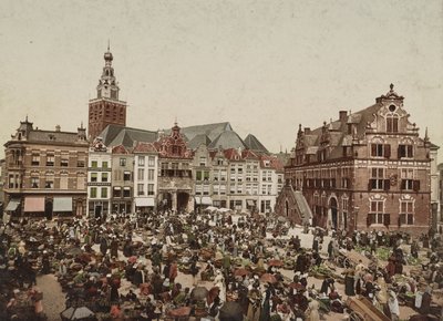 Wielki Rynek, Nijmegen, ok. 1900 autorstwa Unbekannt