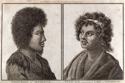 Król i główna dama Tahiti, ok. 1773 autorstwa Unbekannt