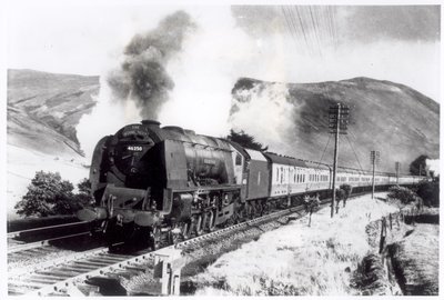 The Royal Scot, lokomotywa międzymiastowa (zdjęcie czarno-białe) autorstwa Unbekannt