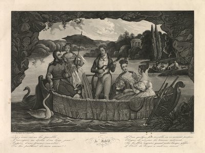 Woda, Paryż, ok. 1835 r. (grawerunek) autorstwa Unbekannter Künstler