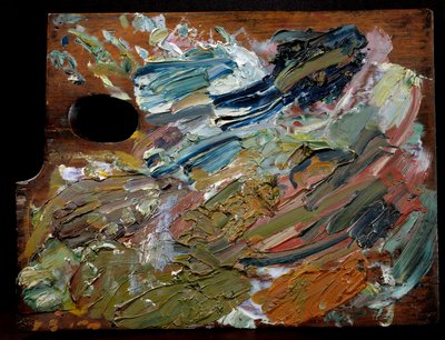 Paleta holenderskiego malarza Vincenta Van Gogha (1853-1890), 35 cm autorstwa Unbekannter Künstler