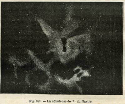 Mgławica statku. Grawer z „Gwiazdy i inne osobliwości nieba” Camille Flammarion autorstwa Unbekannt