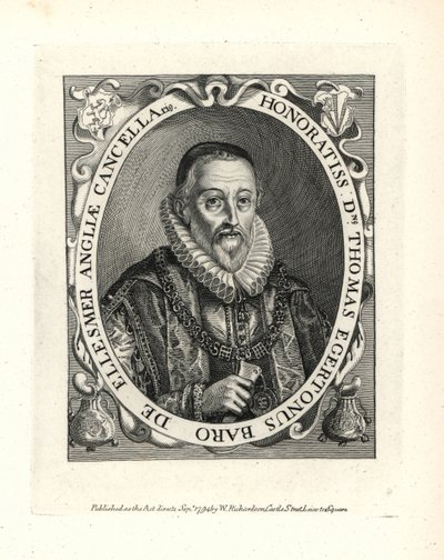 Thomas Egerton (1540-1617) autorstwa Unbekannter Künstler
