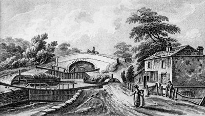 Trzy śluzy w Stoke Hammond, Buckinghamshire autorstwa Unbekannter Künstler