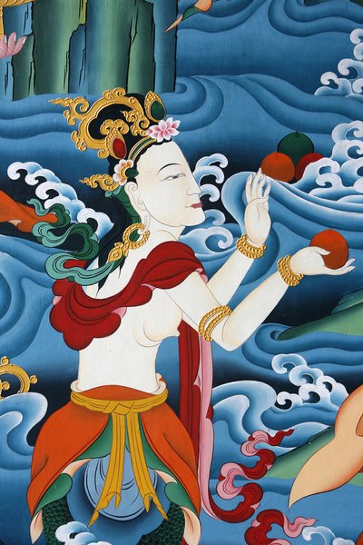 Bóstwa tybetańskie. Klasztor Kopan, Katmandu, Nepal autorstwa Unbekannt