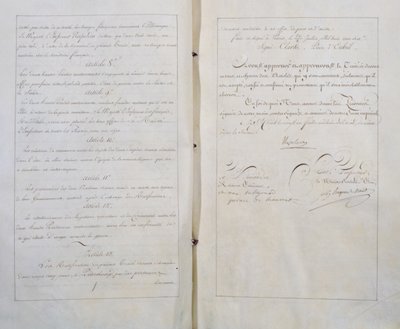 Traktat o wiecznym pokoju i przyjaźni między Francją a Rosją, podpisany w Paryżu 20 lipca autorstwa Unbekannt