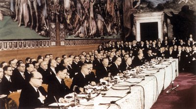 Traktat Rzymski, 25 marca 1957 r. (zdjęcie) autorstwa Unbekannter Künstler