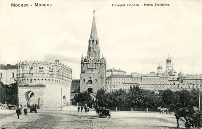 Troickaja Basznia (Brama Trójcy Świętej), Moskwa autorstwa Unbekannter Künstler