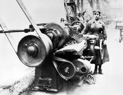 Wielka Brytania : Maszyna w zakładach inżynieryjnych W. Asquitha. Halifax, c1914 autorstwa Unbekannt