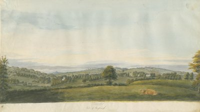 Vale of Shugborough: malarstwo akwarela i [koniec XVIII wieku] autorstwa Unbekannt