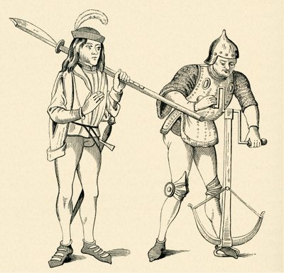 Varlet/Squire i Łucznik autorstwa Unbekannter Künstler