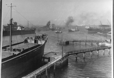 Widok na port Blyth autorstwa Unbekannt