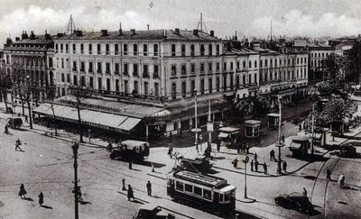 Widok na skrzyżowanie Jean Jaures w Tuluzie, Haute Garonne - pocztówka z 1910 r. ok. kolekcja prywatna autorstwa Unbekannter Künstler