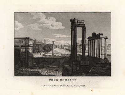 Widok na Forum Romanum, Forum Romanum, Rzym autorstwa Unbekannt