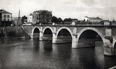 Widok na most nad Marną w Epernay, Marna - pocztówka 1910 ca Kolekcja prywatna autorstwa Unbekannter Künstler
