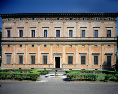 Widok fasady, proj. Baldassarre Peruzzi (1481-1536) 1506 (foto) autorstwa Unbekannt