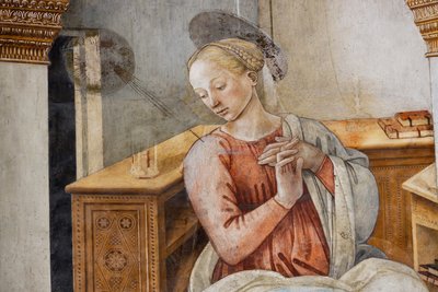 Maryja Panna, fragment Zwiastowania autorstwa Unbekannter Künstler