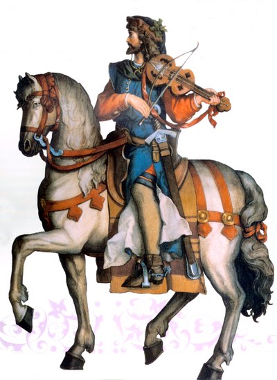 Walther von der Vogelweide, początek XX wieku (ilustracja) autorstwa Unbekannter Künstler