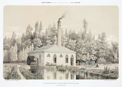 Water Power, przed 1900 walcownia cynku (Laminoir), Saint Louis, niedaleko Bray, Francja autorstwa Unbekannt