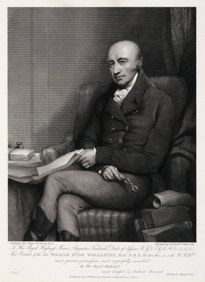 William Hyde Wollaston, angielski chemik i metalurg, ok. 1810 r. autorstwa Unbekannt