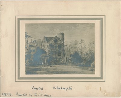 Wolverhampton - Dunstall Hall: fotografia akwareli i [ok. 1860] autorstwa Unbekannt