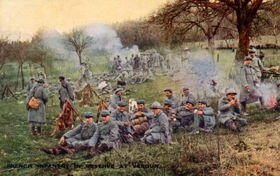 1 wojna światowa: francuska armia w bitwie pod Verdun autorstwa Unbekannter Künstler