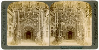 Bazylika Grobu Świętego, Jerozolima, Palestyna, 1897. autorstwa Underwood and Underwood