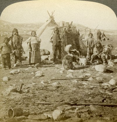 Eskimosi, Grenlandia. autorstwa Underwood and Underwood