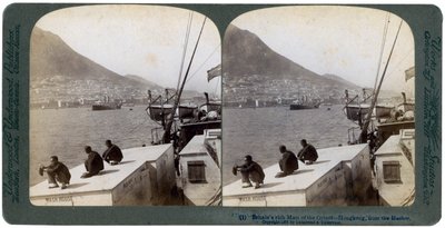 Hongkong z portu, 1901 autorstwa Underwood and Underwood