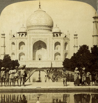Taj Mahal, Agra, Uttar Pradesh, Indie. autorstwa Underwood and Underwood